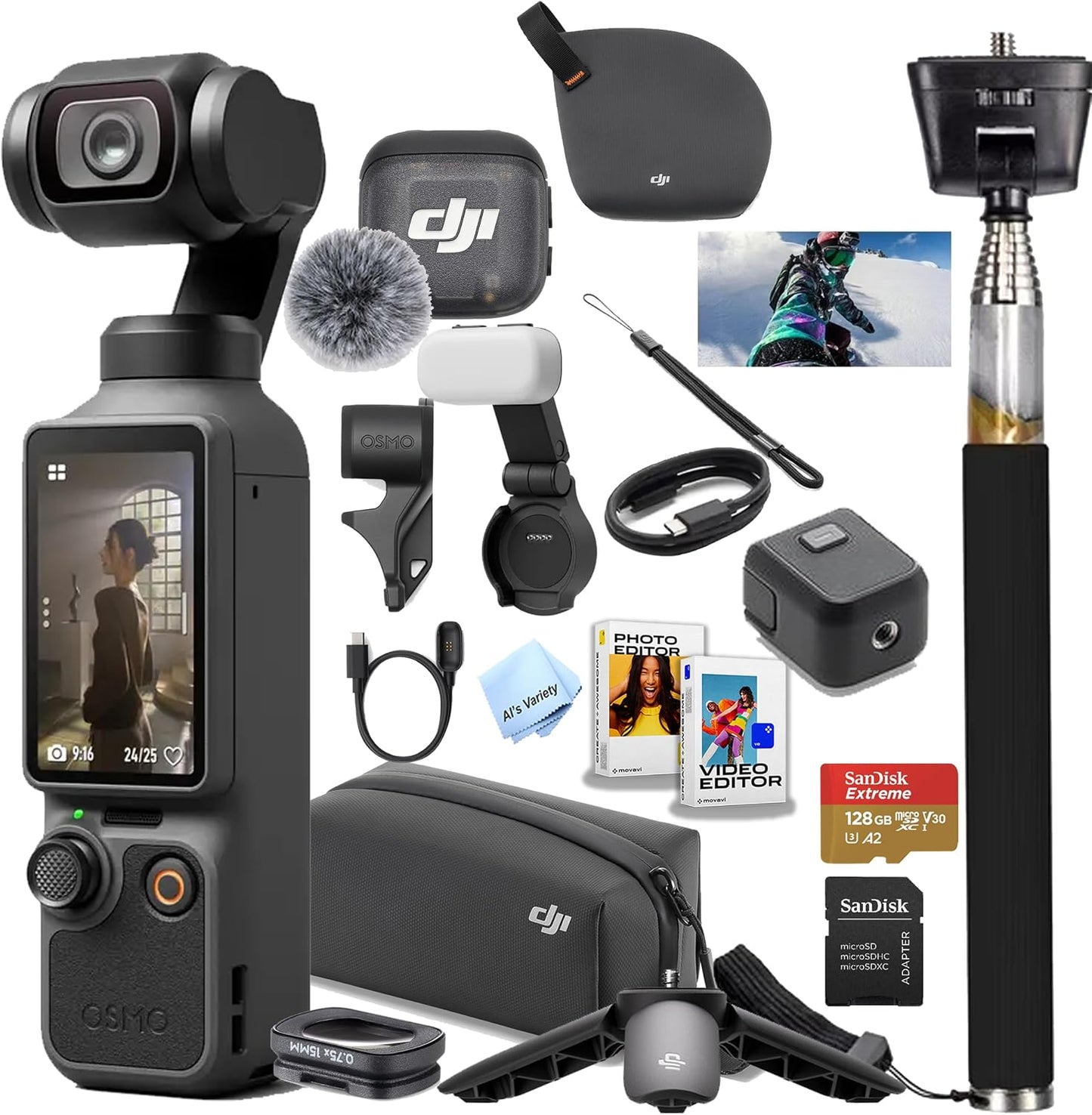 DJI Osmo Pocket 4 Creator Combo Vlogging Camera 4K/240fps