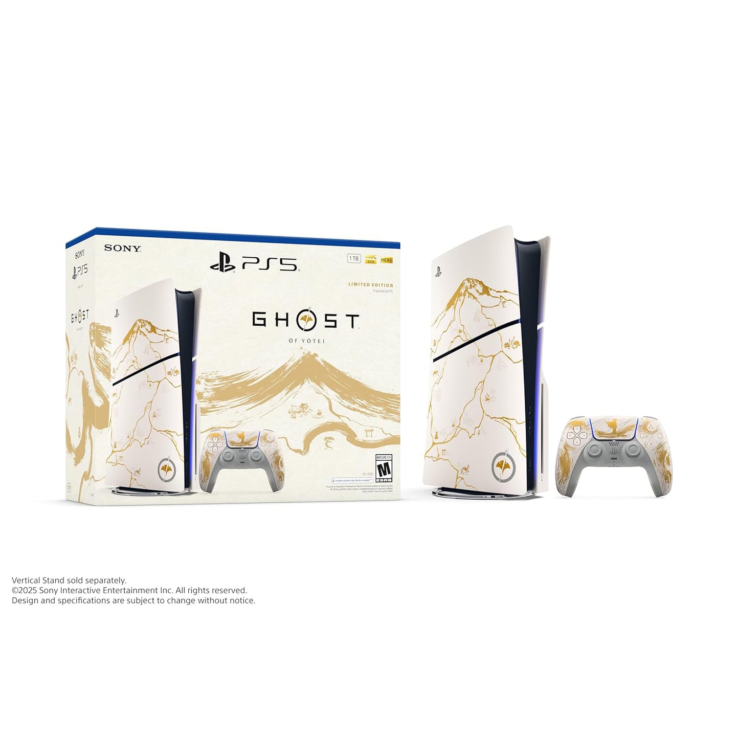 PlayStation®5 Console – Ghost of Yōtei Gold Limited Edition Slim