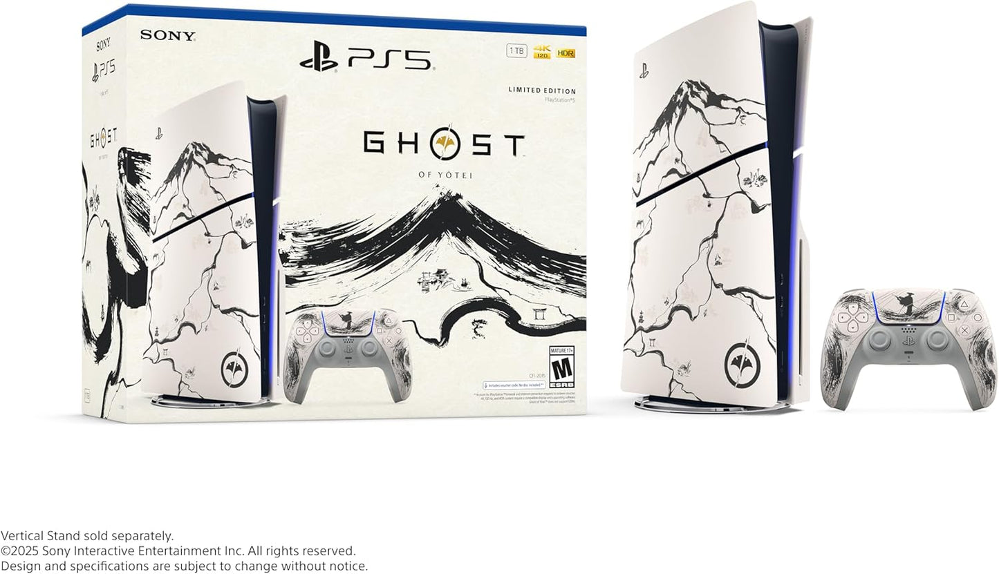 PlayStation®5 Console – Ghost of Yōtei Black Limited Edition Slim