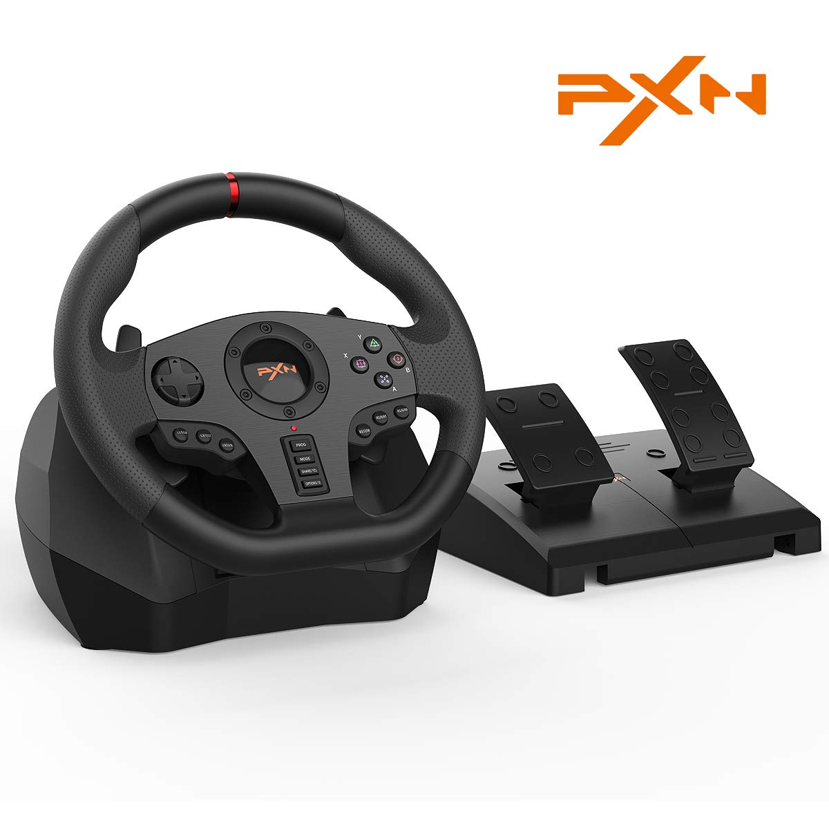 PXN V900 Gaming Steering Wheel - With Pedals and Joystick - GameStop Pakistan
