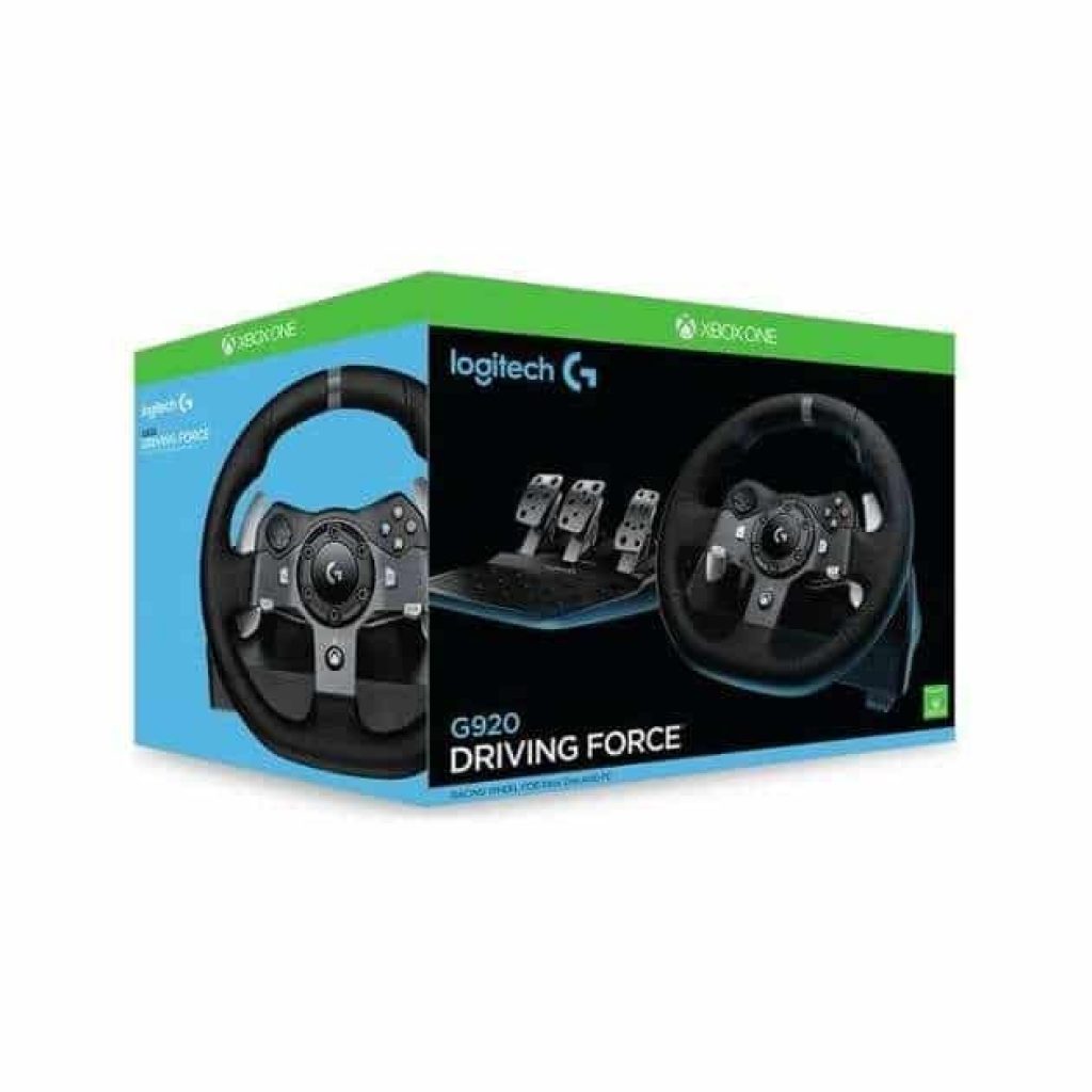 Logitech G920 Driving Force Racing Wheel with Floor Pedals, for Xbox Series X|S, Xbox One, PC, Mac - GameStop Pakistan