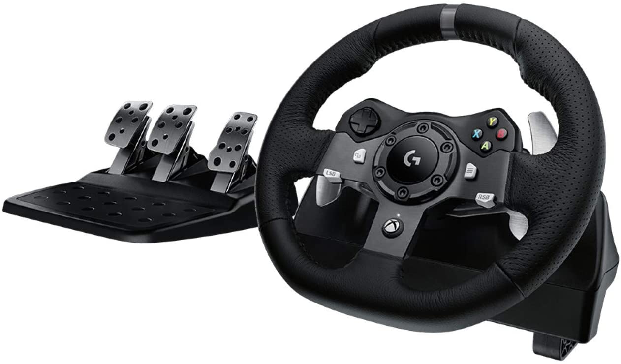 Logitech G920 Driving Force Racing Wheel with Floor Pedals, for Xbox Series X|S, Xbox One, PC, Mac - GameStop Pakistan