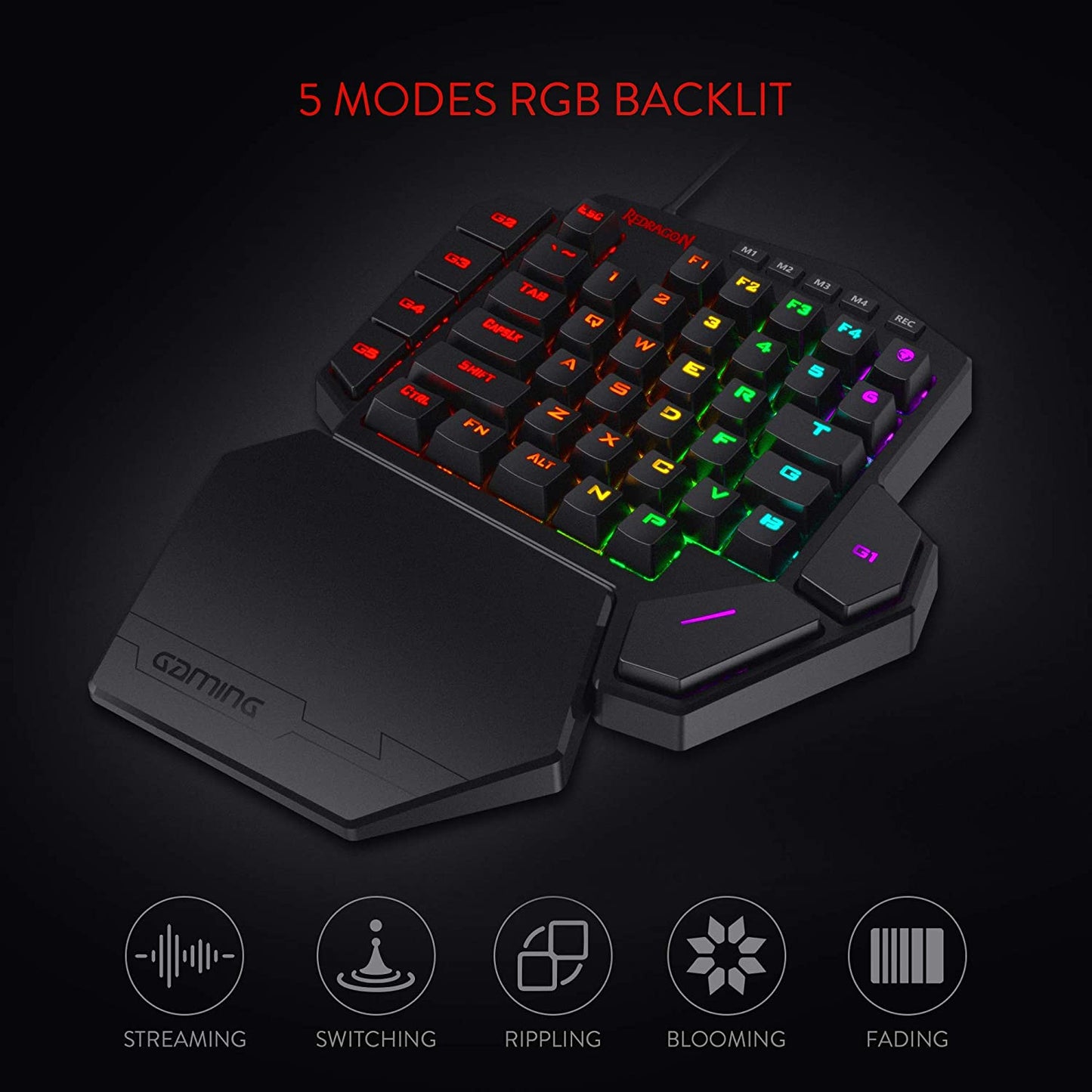 Redragon K585 RGB-BA (2 in 1) One-Handed RGB Gaming Keyboard and M721-Pro RGB Mouse Combo - GameStop Pakistan
