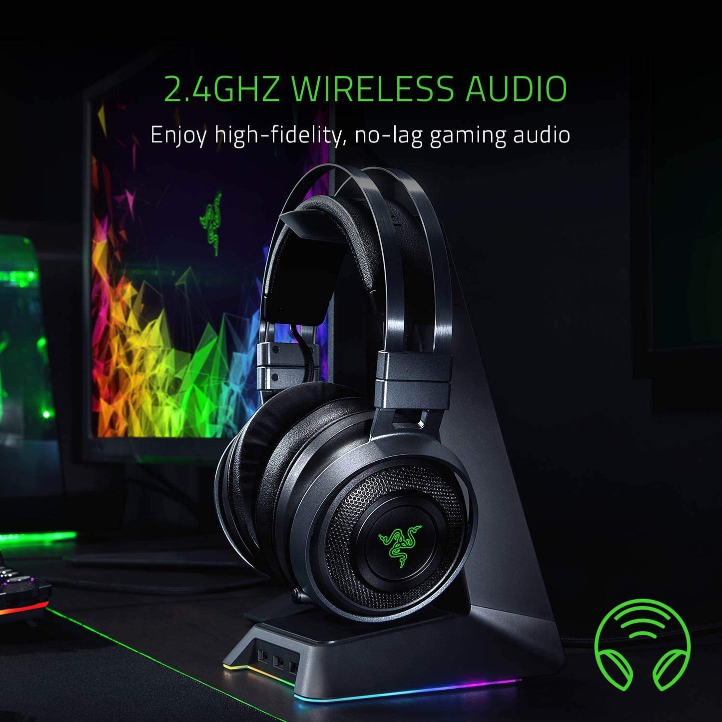 Razer Nari Ultimate With Razer Hypersense Wireless Gaming Headset - GameStop Pakistan