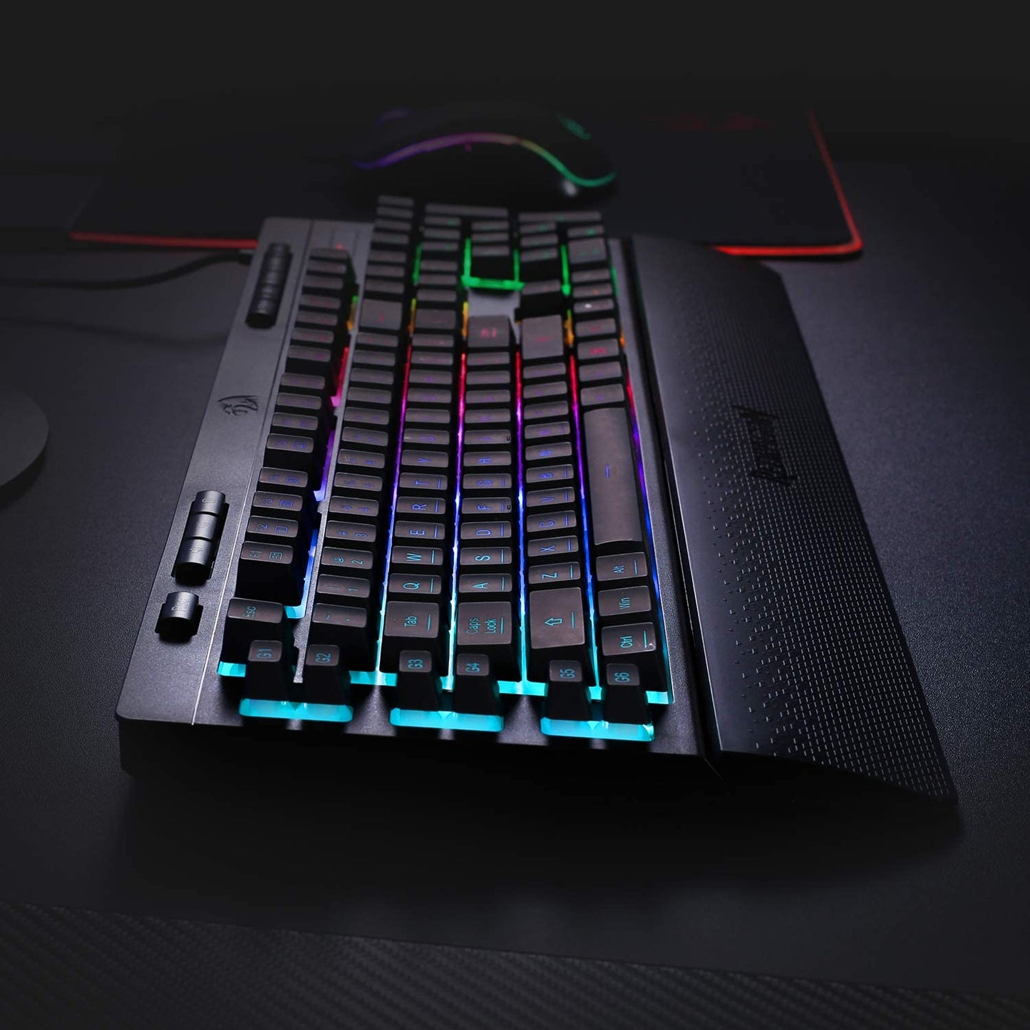 Redragon K512 Shiva RGB Backlit Membrane Gaming Keyboard with Multimedia Keys - GameStop Pakistan