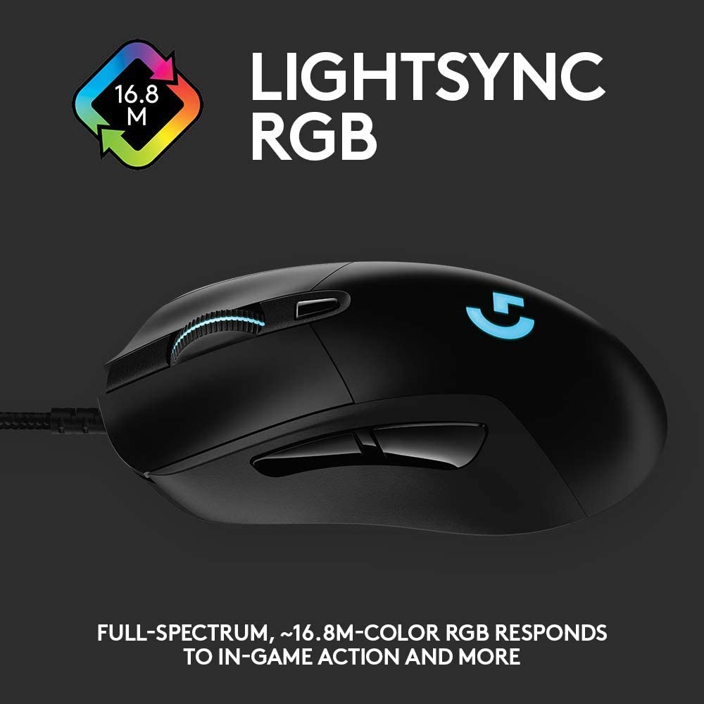 Logitech G403 LIGHTSYNC Gaming Mouse with HERO Sensor - GameStop Pakistan