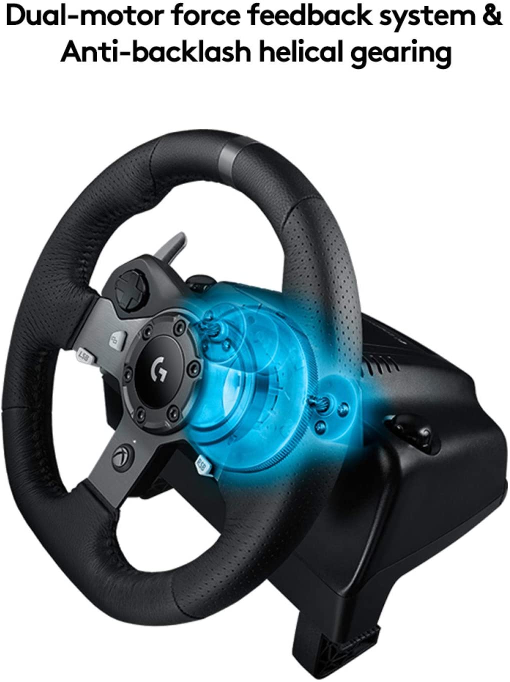 Logitech G920 Driving Force Racing Wheel with Floor Pedals, for Xbox Series X|S, Xbox One, PC, Mac - GameStop Pakistan