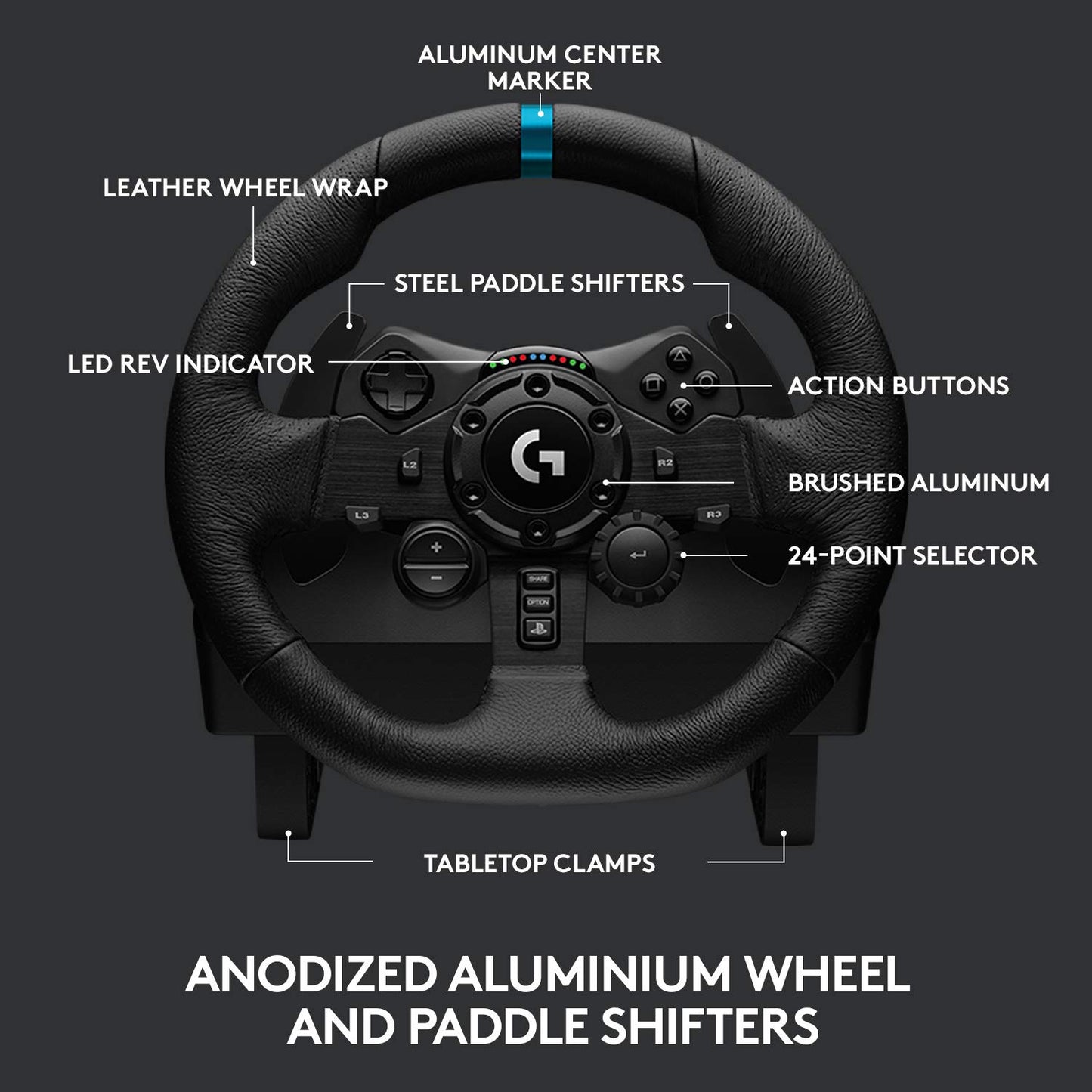 Logitech G923 Racing Wheel and Pedals for PS5, PS4 and PC - GameStop Pakistan