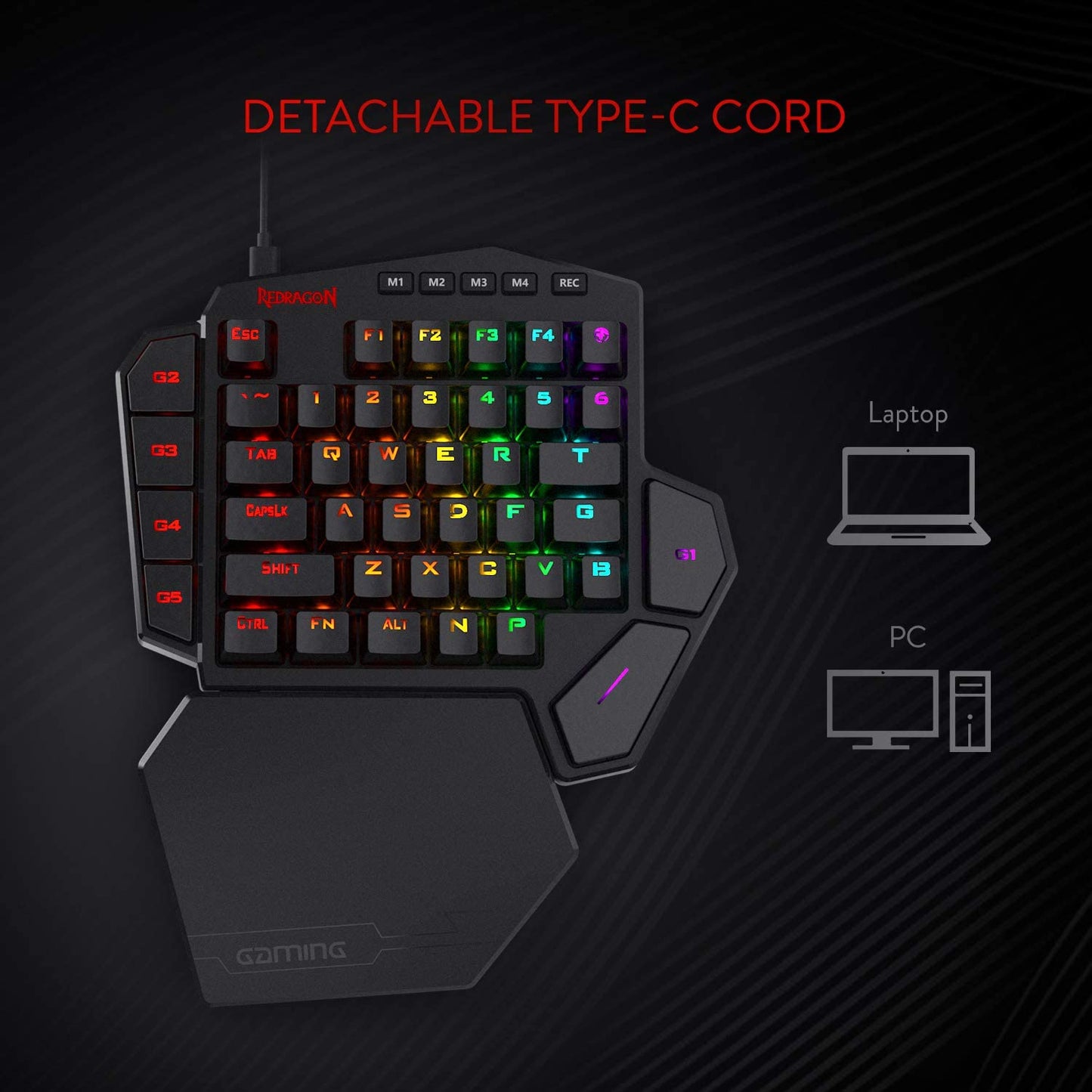 Redragon K585 RGB-BA (2 in 1) One-Handed RGB Gaming Keyboard and M721-Pro RGB Mouse Combo - GameStop Pakistan
