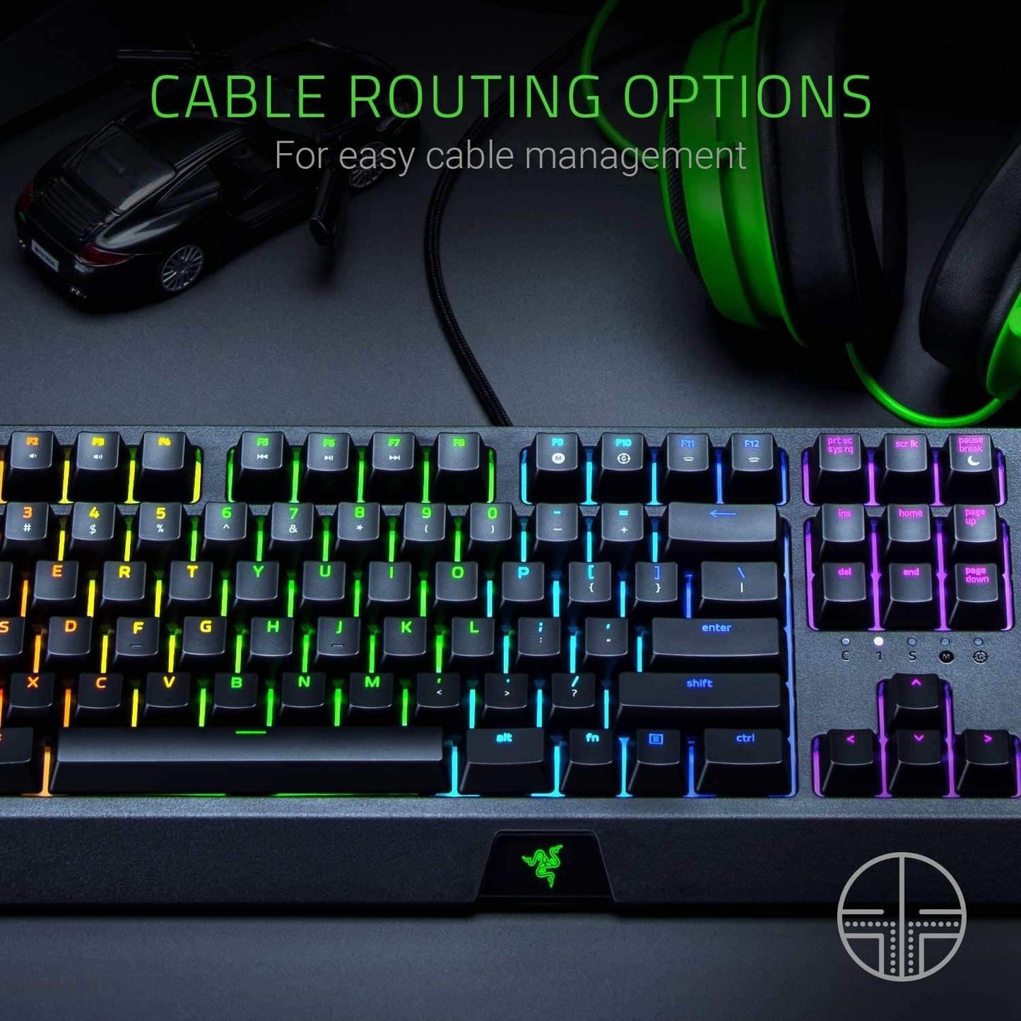 Razer BlackWidow Green Mechanical Switches Gaming Keyboard - GameStop Pakistan