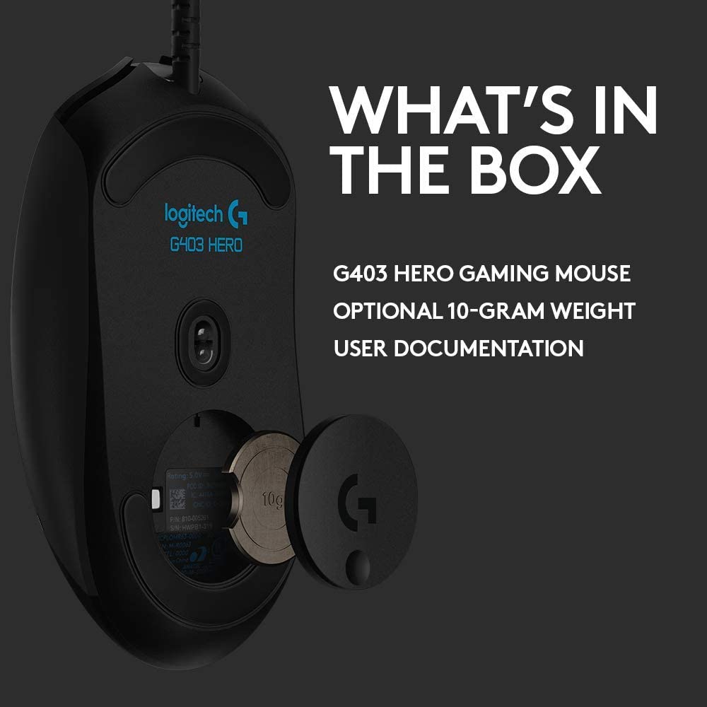 Logitech G403 LIGHTSYNC Gaming Mouse with HERO Sensor - GameStop Pakistan