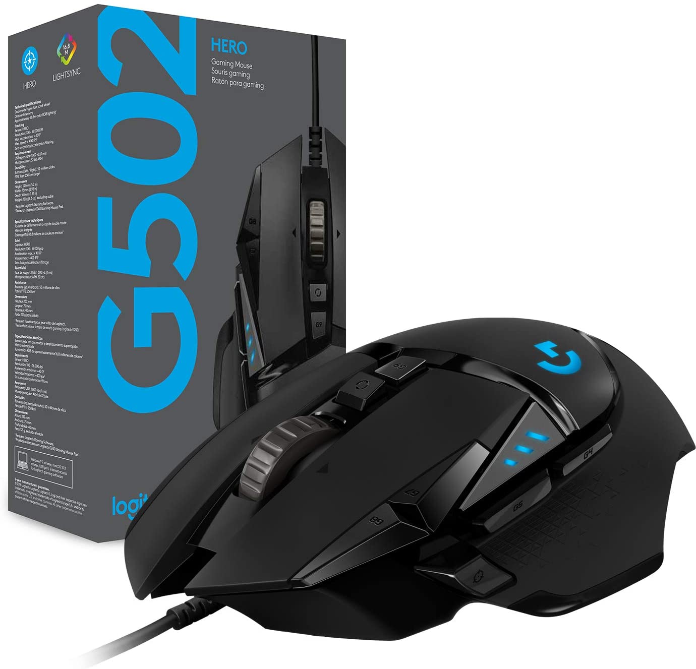 Logitech G502 HERO High Performance Wired Gaming Mouse - GameStop Pakistan