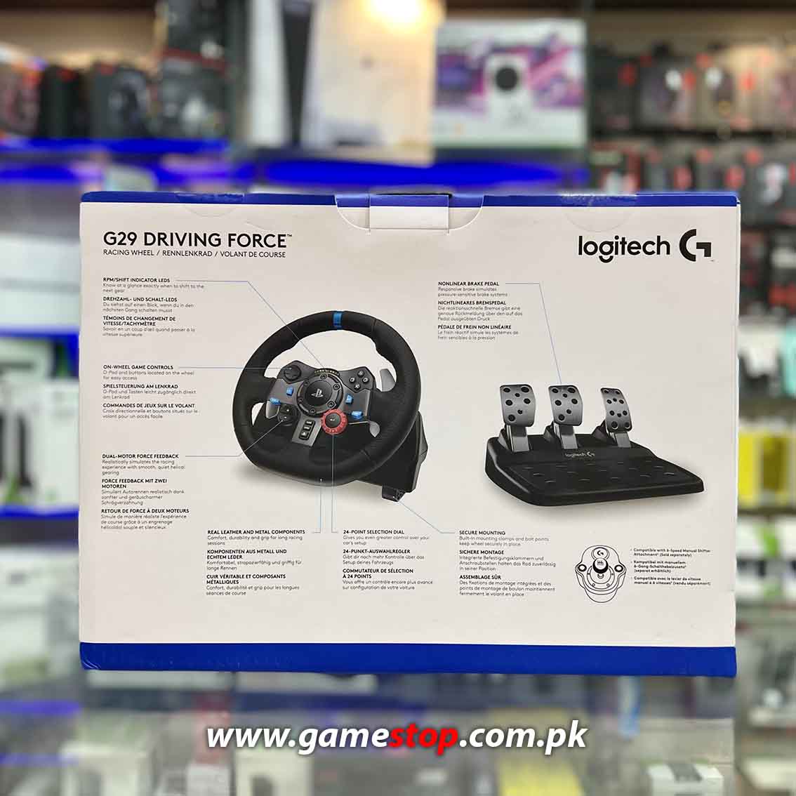 Logitech G29 Driving Force Racing Wheel - PS5 Edition - GameStop Pakistan