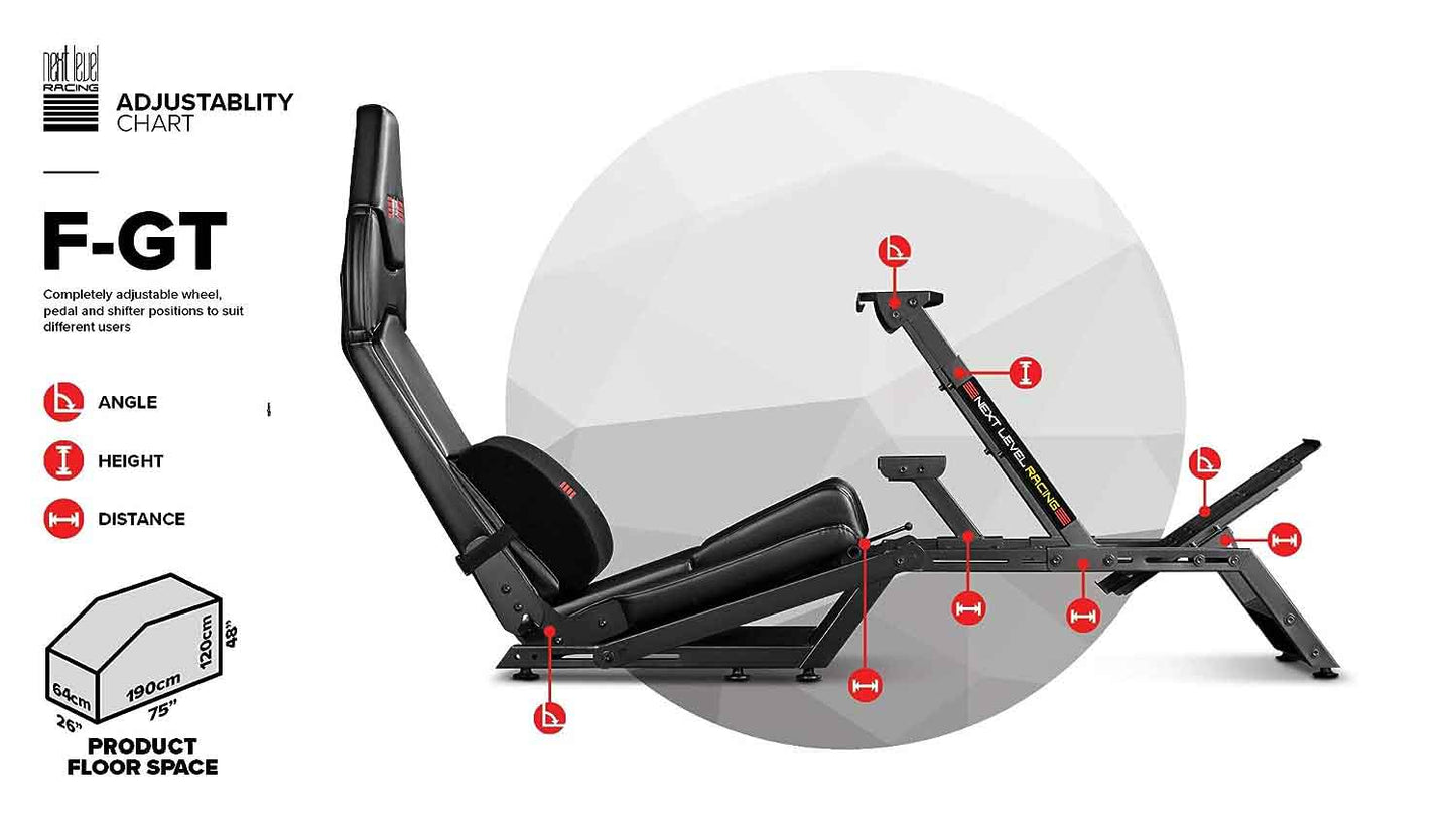 Next Level Racing F-GT Racing Simulator Cockpit - GameStop Pakistan