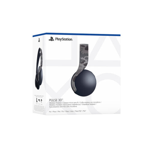 PlayStation Pulse 3D Wireless Headset - (Gray Camouflage) - GameStop Pakistan