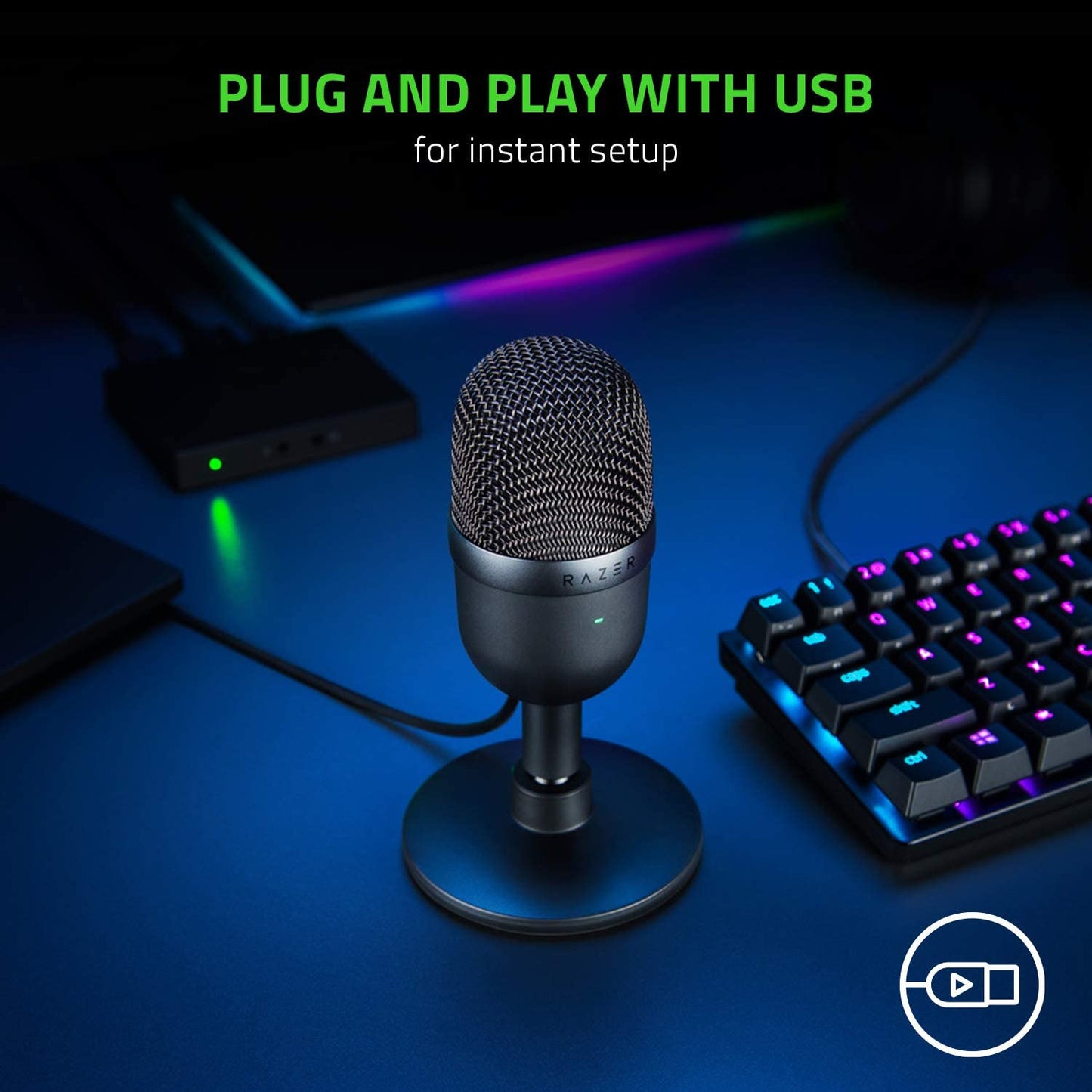 Razer Seiren Mini Ultra-Compact Condenser Microphone - GameStop Pakistan