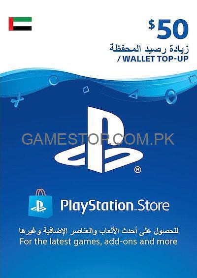 PlayStation PSN Digital Code $50 (UAE account) - GameStop Pakistan