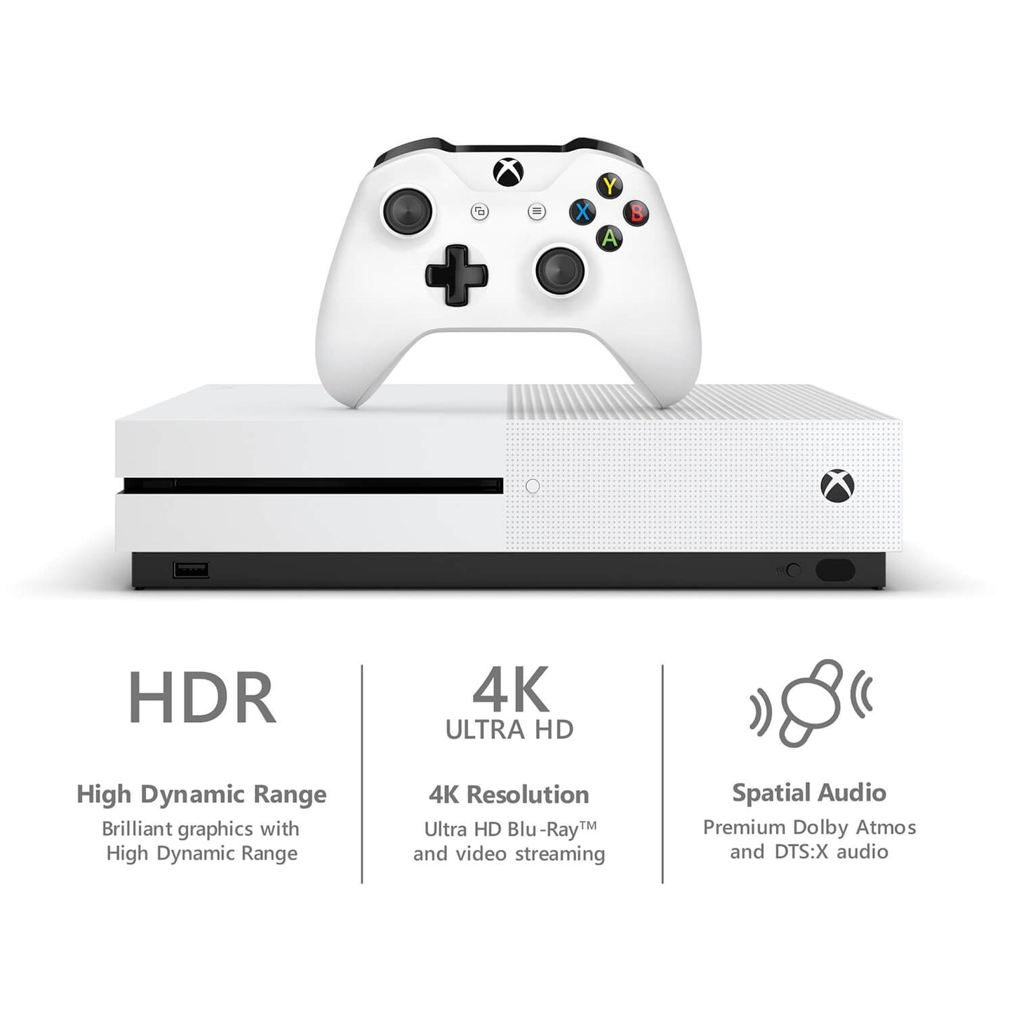 Microsoft Xbox One S Console 500GB White ( Refurbished ) - GameStop Pakistan