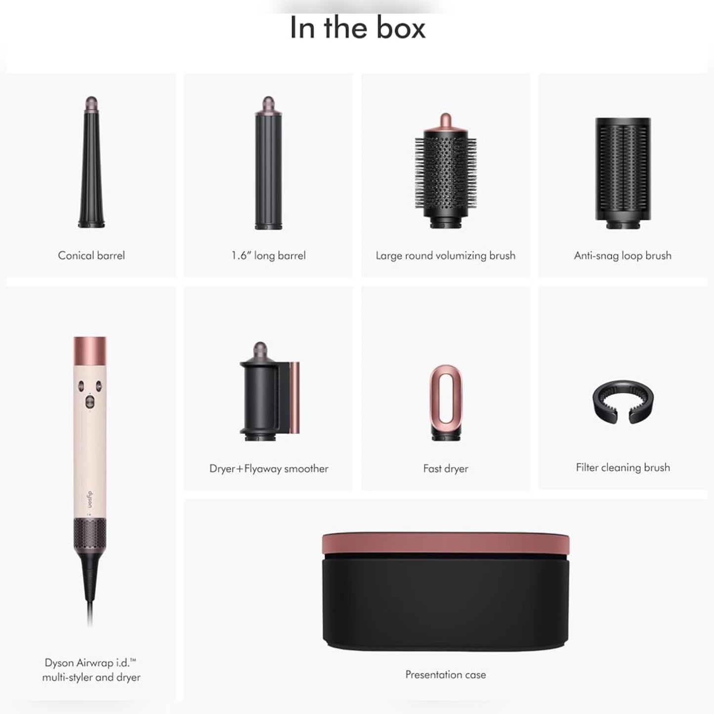 Dyson Airwrap i.d. Multi-Styler & Dryer (Straight & Wavy) – Ceramic Pink/Rose Gold | International Version
