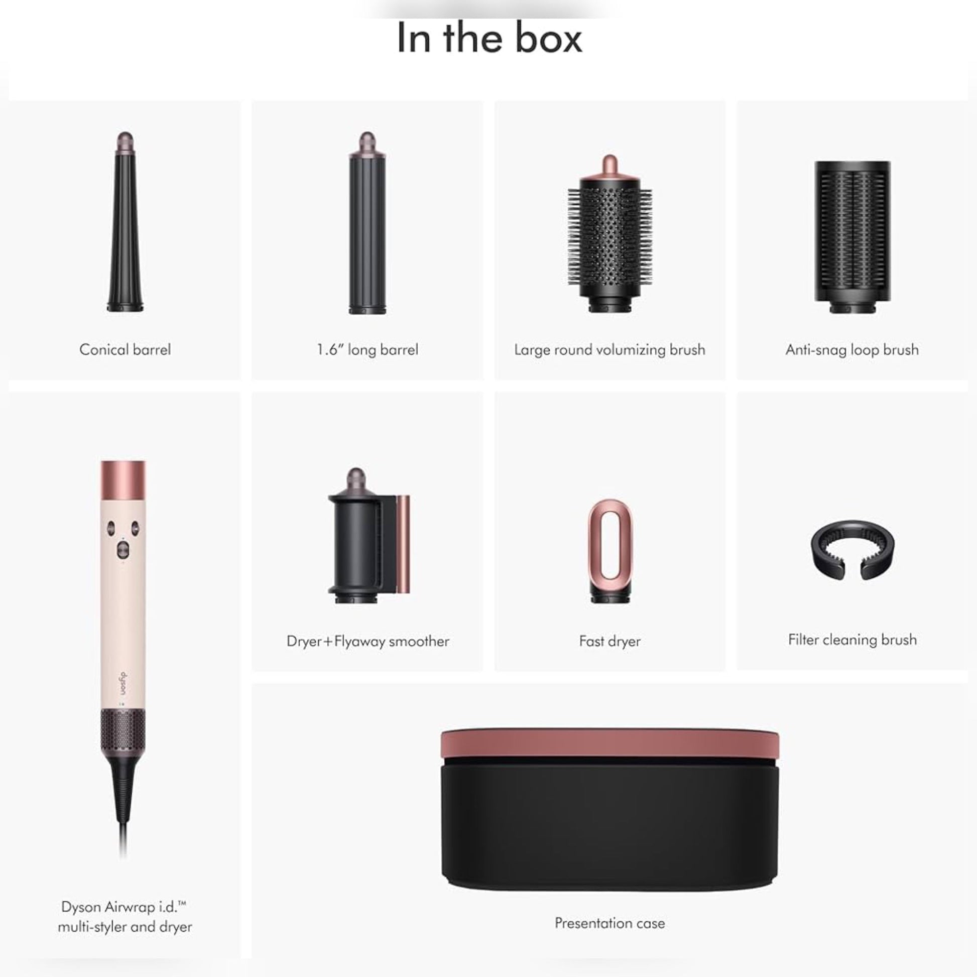 Dyson Airwrap i.d. Multi-Styler & Dryer (Straight & Wavy) – Ceramic Pink/Rose Gold | International Version
