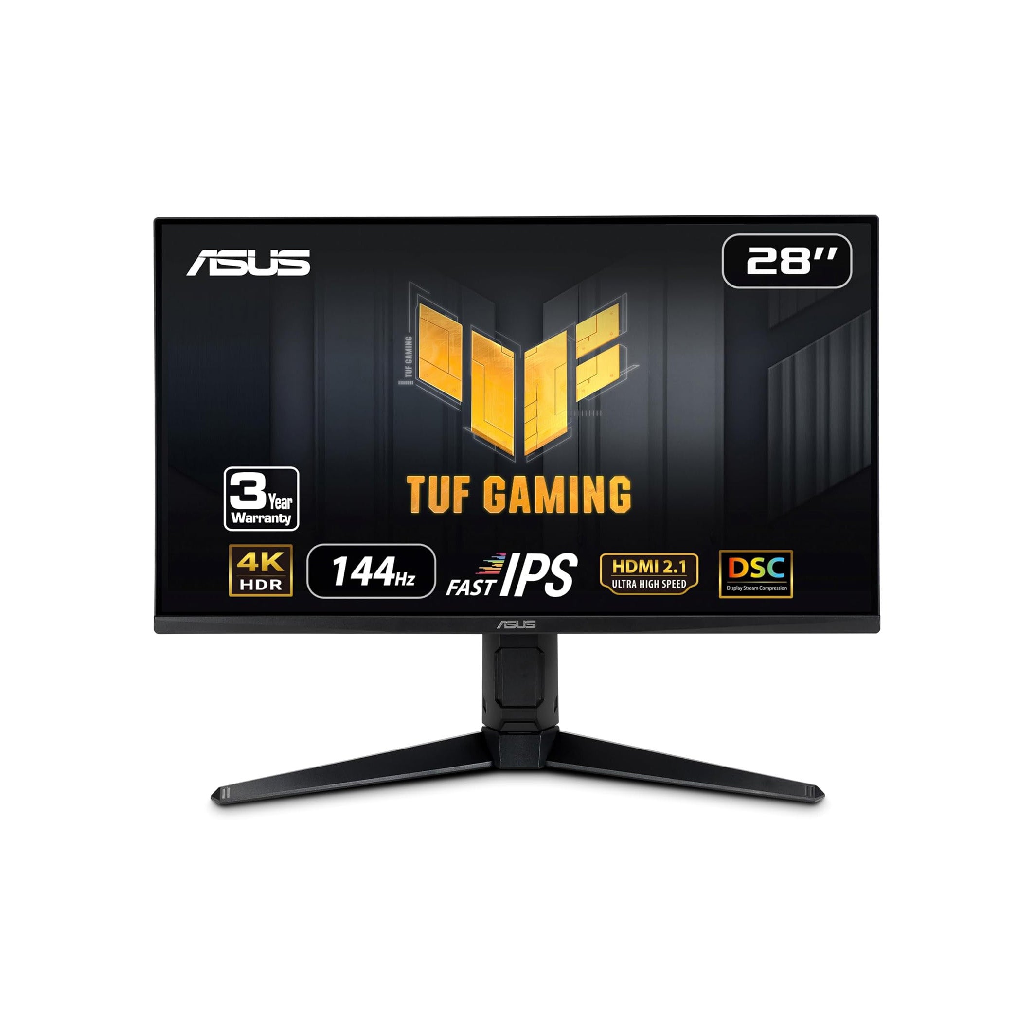 ASUS TUF Gaming 28” 4K 144HZ DSC HDMI 2.1, Monitor (VG28UQL1A
