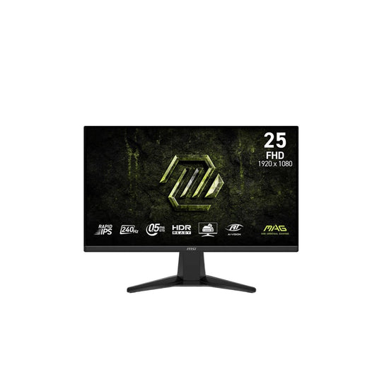 MSI MAG 255F X24, 25″ (1920×1080) FHD 240Hz 0.5ms, Rapid IPS Gaming Monitor