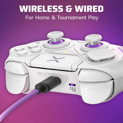 PDP Victrix Pro White  BFG Wireless Gaming Controller for PS5 PS4 PC