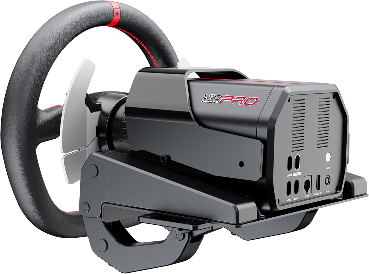 PXN V10 Pro Direct Drive Sim Racing Steering Wheel Pedals Kit Black for PC PS4 PS5 Xbox Series
