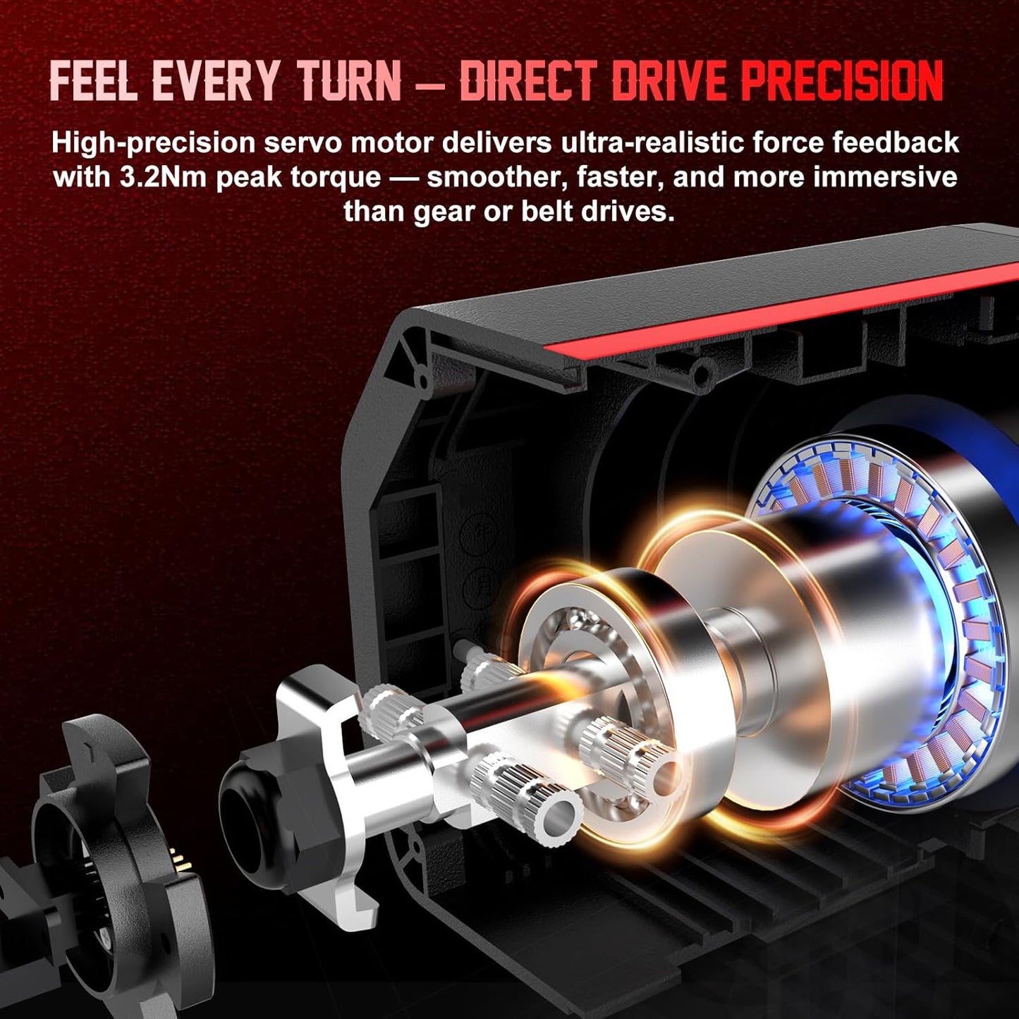 PXN V10 Ultra Direct Drive Racing Wheel for PC, PS4, Xbox Series X|S & Xbox One