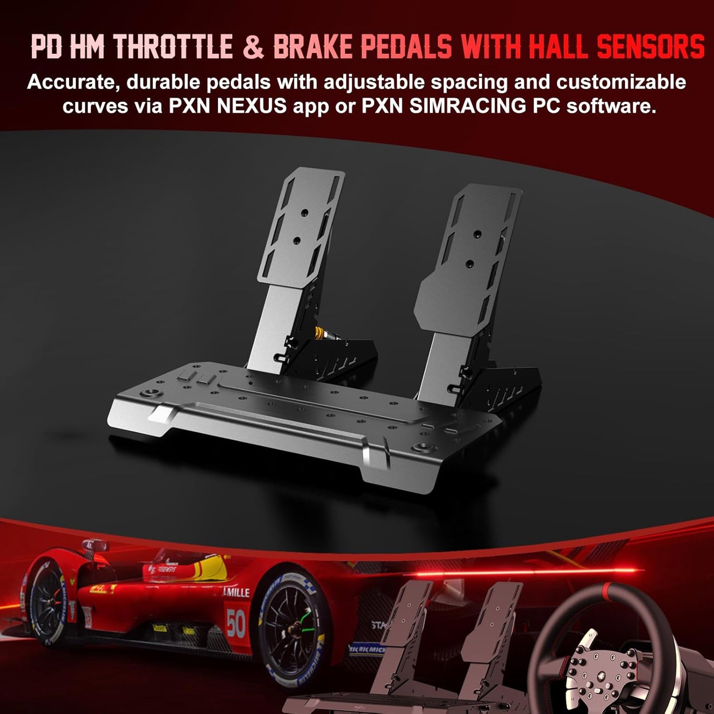 PXN V10 Ultra Direct Drive Racing Wheel for PC, PS4, Xbox Series X|S & Xbox One