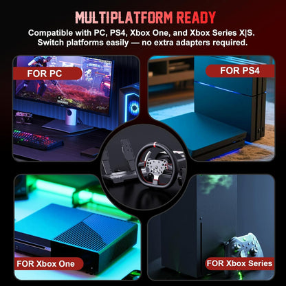 PXN V10 Ultra Direct Drive Racing Wheel for PC, PS4, Xbox Series X|S & Xbox One