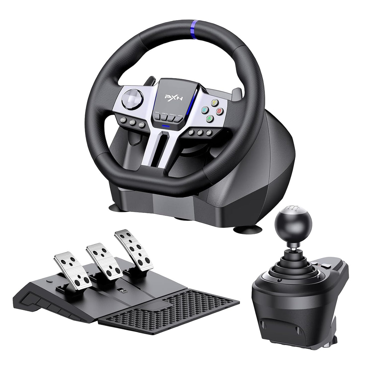 Xbox Racing Wheel Games PXN V9 Racing Wheel Gen 2 for PC, Xbox One, Xbox Series X/S, PS4, PS3 ...