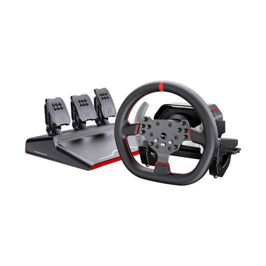 PXN V10 Pro Direct Drive Sim Racing Steering Wheel Pedals Kit Black for PC PS4 PS5 Xbox Series