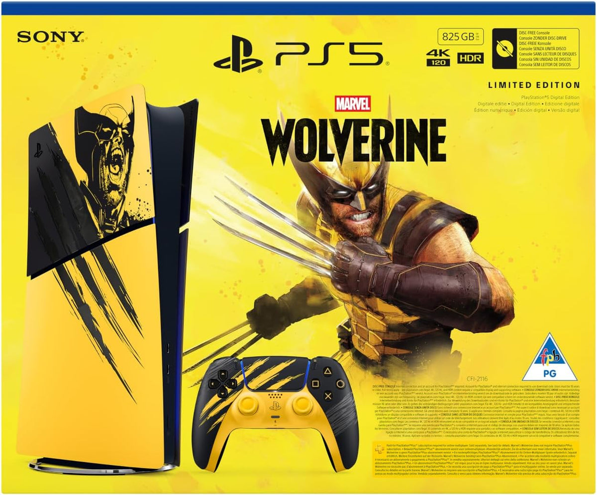PlayStation®5 Marvel’s Wolverine Limited Edition Slim Digital Console