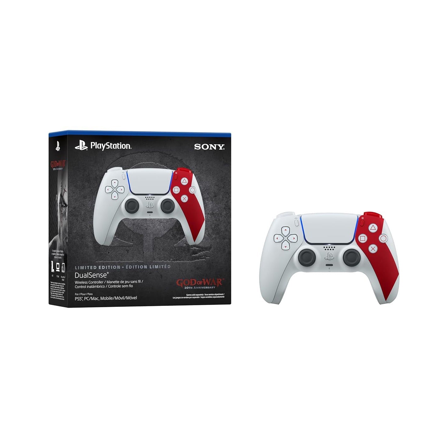PlayStation DualSense® Wireless Controller – God of War™ 20th Anniversary Limited Edition