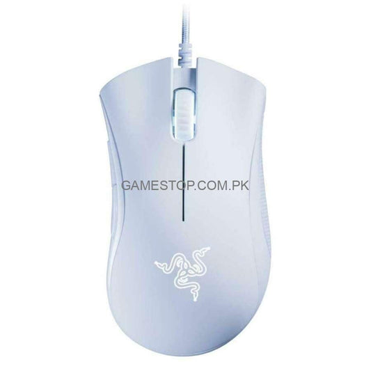 Razer DeathAdder Essential Gaming Mouse Mechanical Switches Rubber Side Grips ( Mercury White )