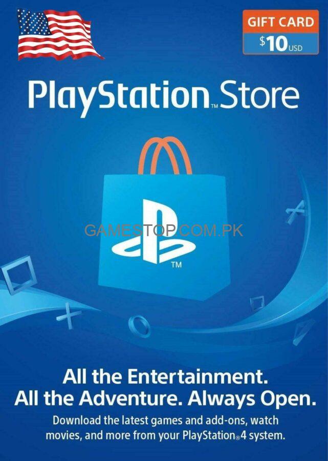 10$ PlayStation Store Gift Card USA Region [Digital Code] - GameStop Pakistan