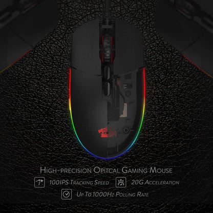 Redragon M719 Invader Wired Optical Gaming Mouse 10,000 DPI - GameStop Pakistan