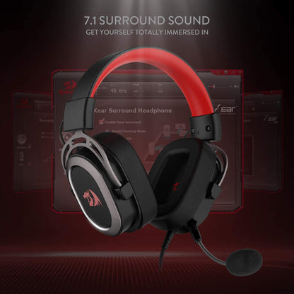 Redragon H710 Helios USB Wired Gaming Headset, 7.1 Surround Sound - GameStop Pakistan