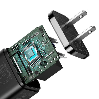 BASEUS GaN5 Fast Charger Adapter 1C 20W CN Plug Set Wall Charger (Mini)