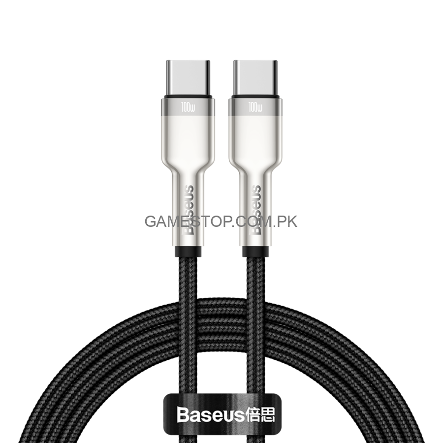 Baseus Cafule Series Metal Data Cable Type-C to Type-C 100W ( 2M ) - GameStop Pakistan