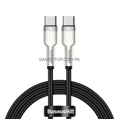 Baseus Cafule Series Metal Data Cable Type-C to Type-C 100W ( 2M ) - GameStop Pakistan