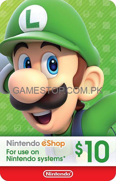 Nintendo eShop Gift Card $10 (US) - GameStop Pakistan