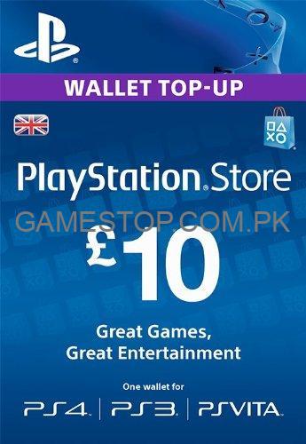 PlayStation PSN Digital Code 10 GBP Wallet Top Up [UK account] - GameStop Pakistan