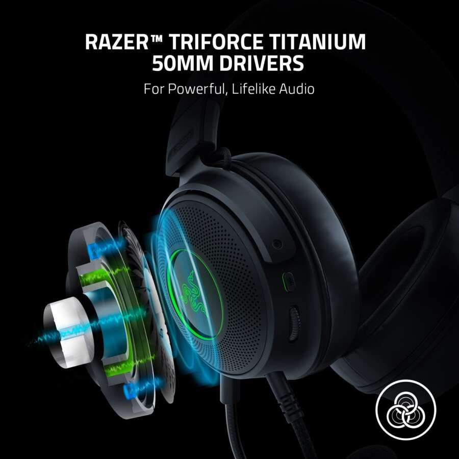 Razer Kraken V3 Wired USB Gaming Headset
