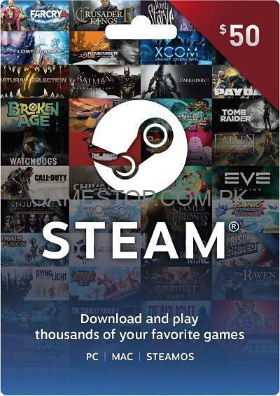 Steam Gift Card $50 USD GLOBAL - GameStop Pakistan