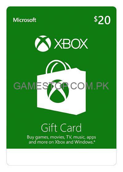 Xbox Live $20 Gift Card Digital Code (USA) - GameStop Pakistan