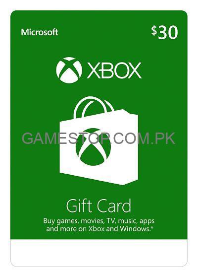 Xbox Live $30 Gift Card Digital Code (USA) - GameStop Pakistan