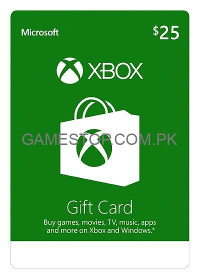 Xbox Live $25 Gift Card Digital Code (USA) - GameStop Pakistan