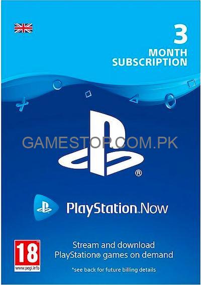 PlayStation Now 3 Month Subscription (UK) - GameStop Pakistan